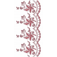 Scarf Cut Work Machine Embroidery Designs 25646