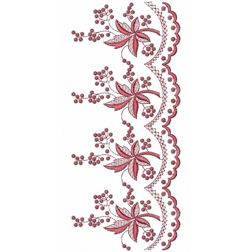 Scarf Cut Work Machine Embroidery Designs 25646