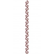 Scarf Lace Embroidery Design 25128