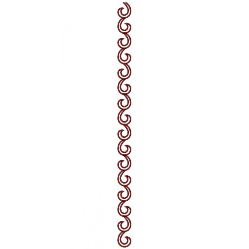 Scarf Lace Embroidery Design 25128