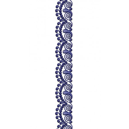Scarf Lace Embroidery Design 25332