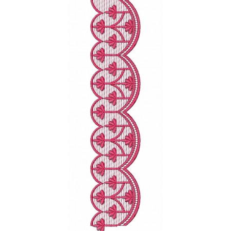 Scarf Lace Embroidery Design 26219