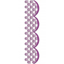 Scarf Lace Machine Embroidery Design DST 25930