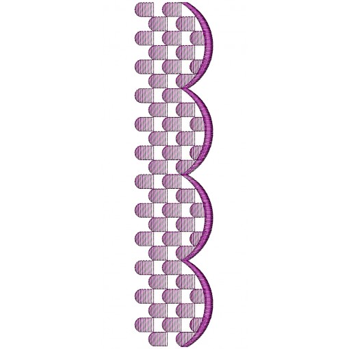 Scarf Lace Machine Embroidery Design DST 25930