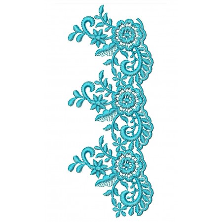 Scarves Scarf Cutwork Lace Embroidery Design 24904