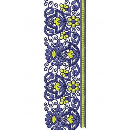 Scraft Lace Border Embroidery Design 25384