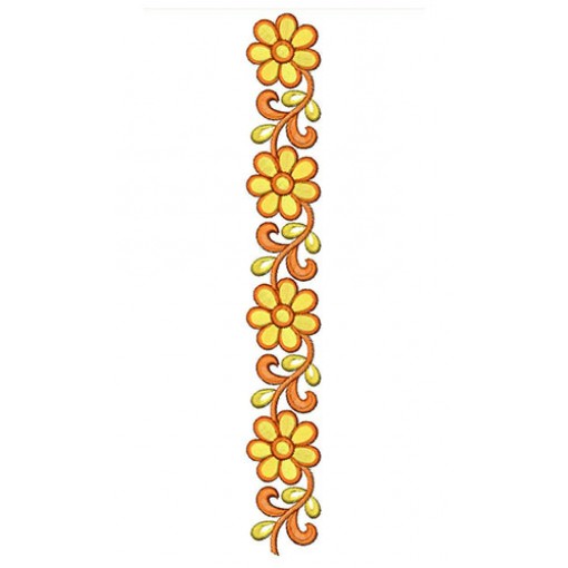 Simple Lace Border Embroidery Design 24747