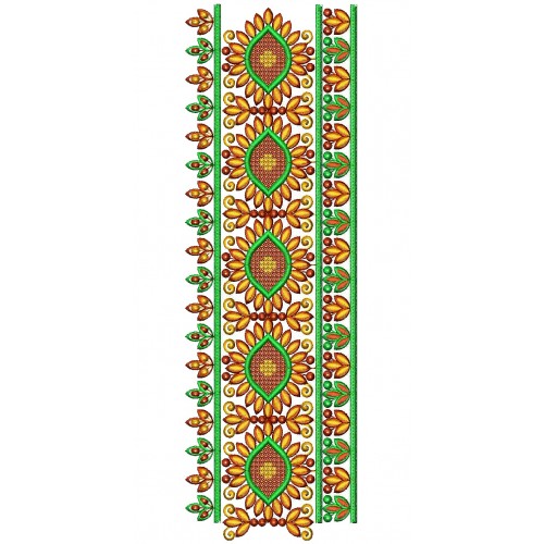 Simple Saree Border Embroidery Design 25048