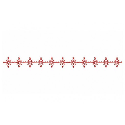 Simple Snowflake Embroidery
