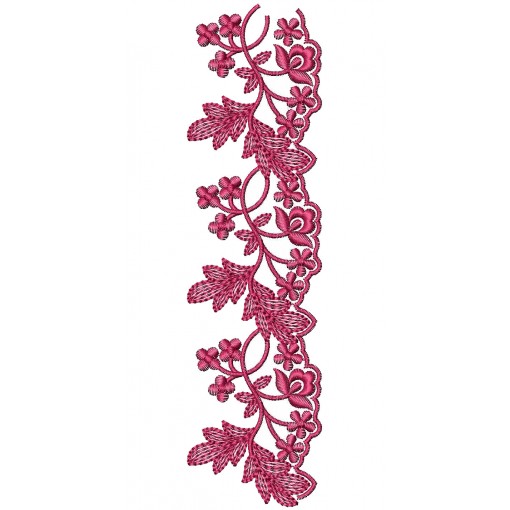Small Leaf Cut Work Embroidery Design 25592