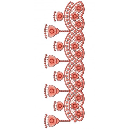 Stylist Jumkha Embroidery Lace Design DST 25932