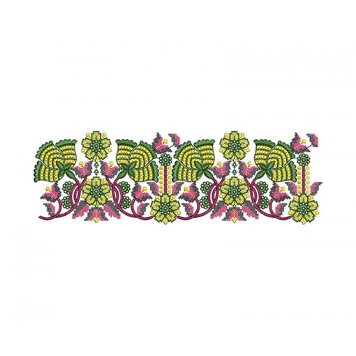 Table Cloth Cross Stitch Embroidery Design