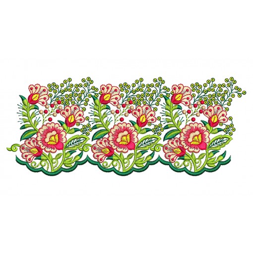 Table Runner Cutwork Embroidery Design
