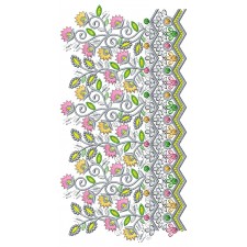Tiny Flower Lace Embroidery Design 26166
