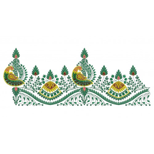 Traditional Asian Border Embroidery