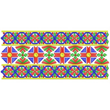 Traditional Indian Embroidery Pattern
