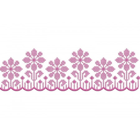 Traditional Palestinian Embroidery Pattern