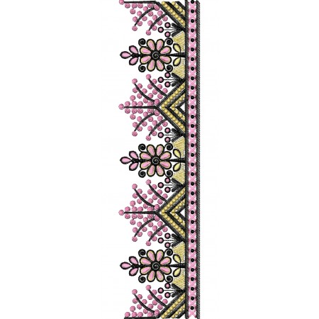 Tree Style Lace Embroidery Design 26147