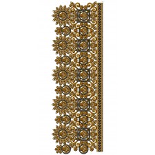 Trend Lace Border Embroidery Design 25050