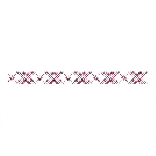 Ukrainian Ethnic Style Cross Stitch Embroidery Design
