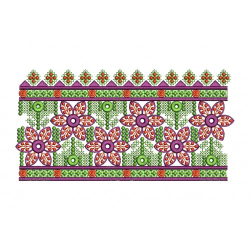 Unique Border Embroidery Design