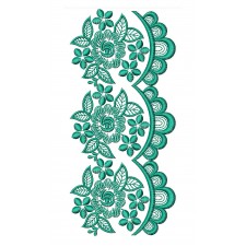 Venice Style Lace Embroidery Design DST 25604
