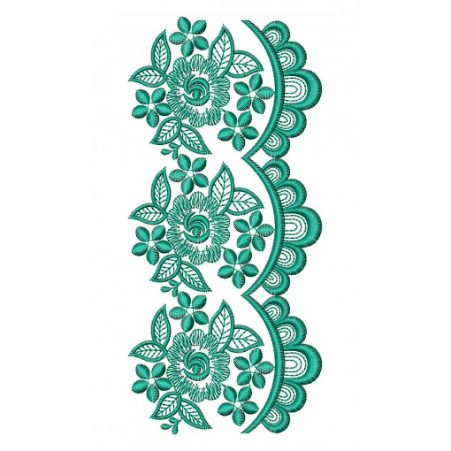 Venice Style Lace Embroidery Design DST 25604