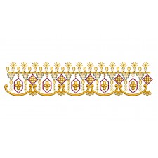 Vintage Corner Border Embroidery