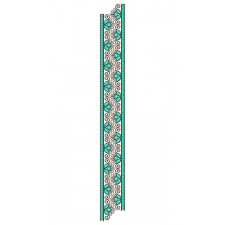 Wide Decorative Flat With Cording Lace Embroidery 24692