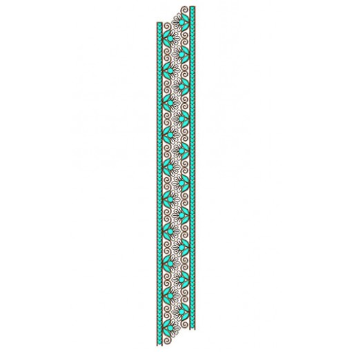 Wide Decorative Flat With Cording Lace Embroidery 24692