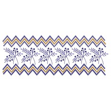 Zig Zag Style Lace Embroidery