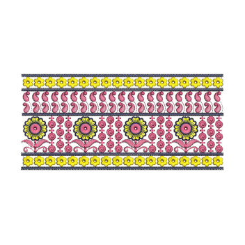 A line Dress Embroidery
