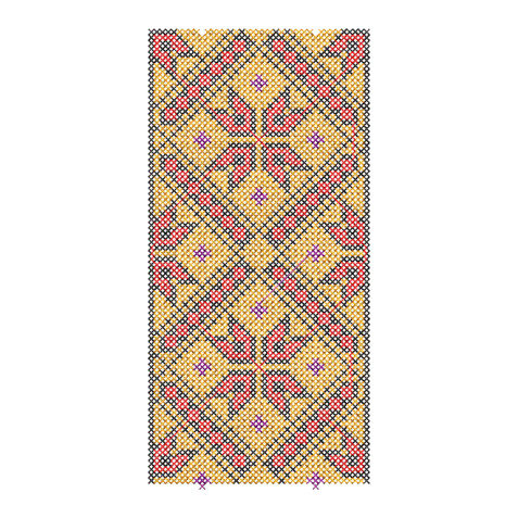 Africa Dress Cross Stitch Border 16562