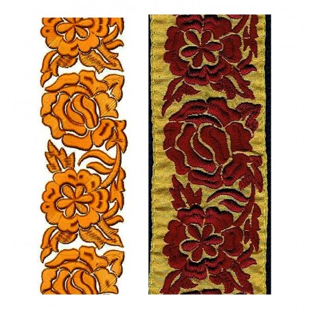 Anarkali Dress Embroidery Lace Design