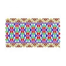 Intricate Assamese Geometric Pattern Embroidery