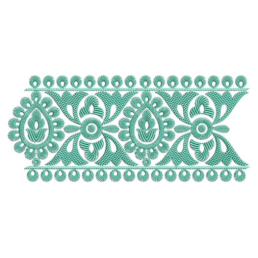 Bride Lace Brocade Embroidery Design