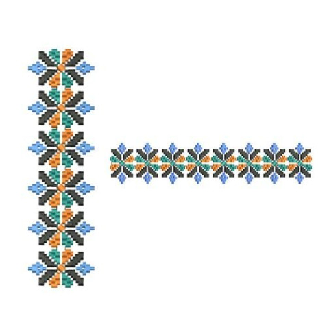 Bulgarian Folk Border Embroidery Design