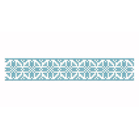 Cross Stitch Folk Border Machine Embroidery Design