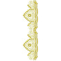 Crown Style Embroidery Lace Design DST 25939