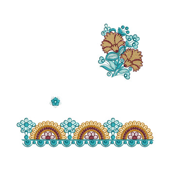 Decorative Cushions Embroidery Lace