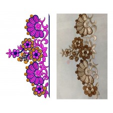 Elegant Saree Lace Design  17175