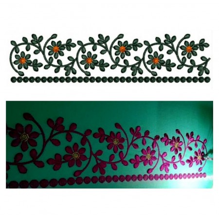 Floral Lace Embroidery Design