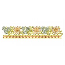 Floral Lace Embroidery Pattern