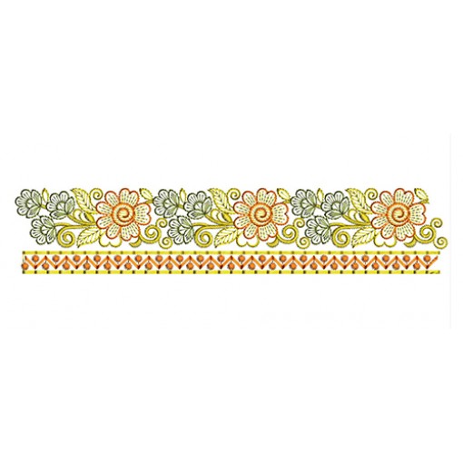 Floral Lace Embroidery Pattern