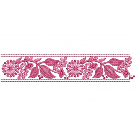 Floral leaves Embroidery Lace Pattern