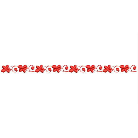 Floral Embroidery Border