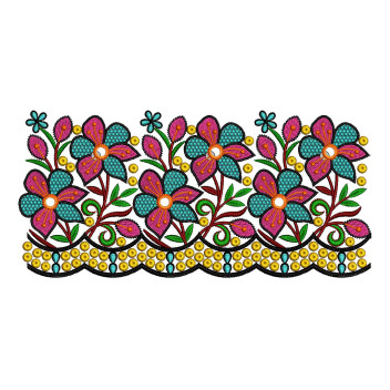 Floral Nature Embroidery Design