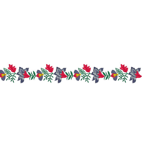 Flower Vine Lace Embroidery