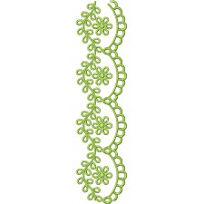 Green Cutwork Embroidery Design 26286 Green Cutwork Embroidery Design 26286