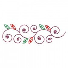 Heirloom Rose Bud Swirl Embroidery Design for Janome, Brother & Multi-Head Machines – 25AP11
